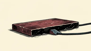 Magnite reduces interest costs: a heavy stone slab remains stable as a supporting wedge is pulled from beneath it.