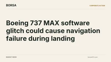 BORSA news cover: Boeing 737 MAX software glitch could cause navigation failure during landing