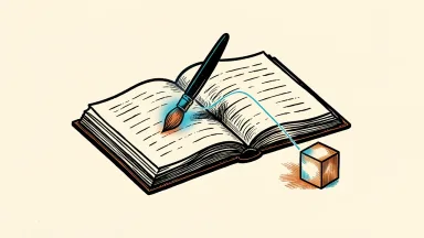 Adobe and NVIDIA collaboration depicted as a digital brush and glowing cube on an open book.