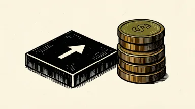 Semtech stock rebounds as a semiconductor chip sits beside a small rising stack of coins.