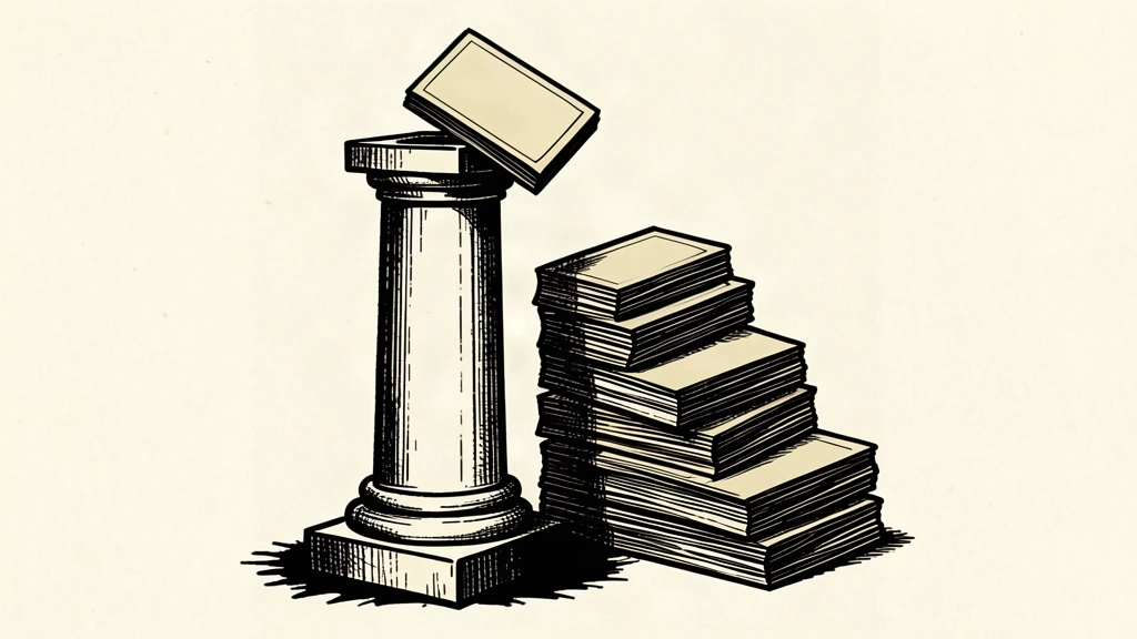 An editorial illustration showing a slight rise in a stack of wage packets next to a large, immovable pillar representing interest rates.