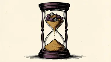 Verastem Oncology clinical data: a medical hourglass with capsules in the top and a rising mound of sand in the bottom representing two-year follow-up.
