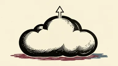 CoreWeave shares reverse declines, depicted as a cloud with an upward arrow.