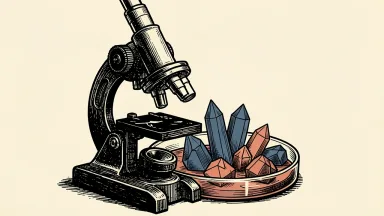 Revvity investor day: a laboratory microscope focuses on a petri dish containing crystals arranged in a rising formation.