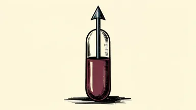Biogen is represented by a pharmaceutical capsule with an upward-pointing arrow above it.