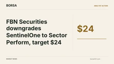BORSA news cover: FBN Securities downgrades SentinelOne to Sector Perform, target $24