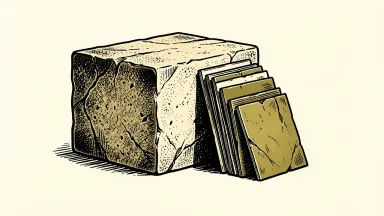 Capstone plans to add siding to its Carolina Stone line, shown as a stone block with thin panels leaning against it.