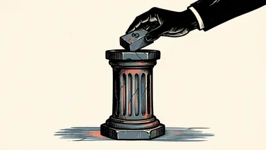 Charles Schwab price target raised by Morgan Stanley: a stone block is added to the top of a tall pillar to increase its height.