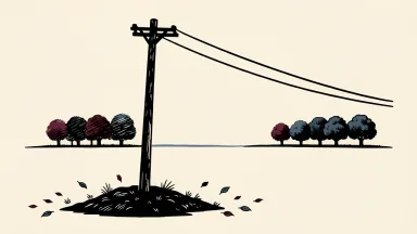 Duke Energy prepares for Isaias as a utility pole bends under wind with leaning trees.