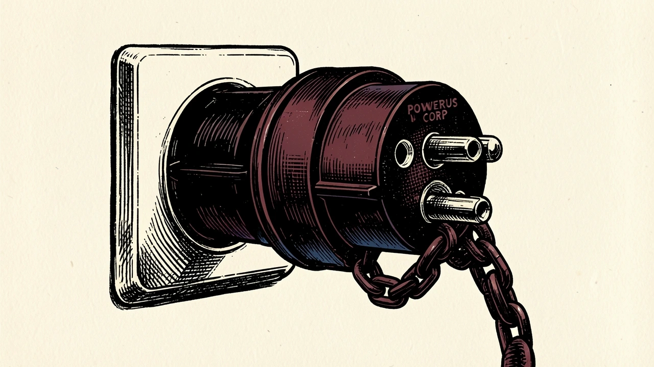 Andrew Fox reports a stake in Powerus Corp., shown as a chained power plug in a socket.