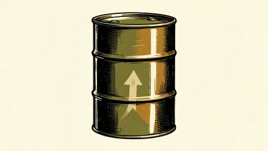 Swiss National Bank vice chair says recent inflation rise is caused by oil products, shown as an oil barrel with a reflected upward arrow.