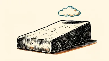 China's economy is shown as a stone block with a slight upward slope, with a faint cloud above indicating weak demand.