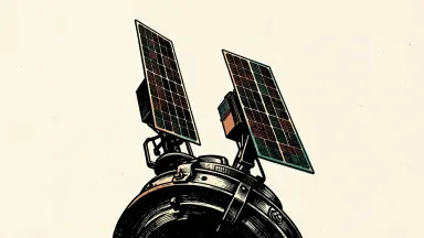 Sidus Space LizzieSat-4 and LizzieSat-5 satellites: two solar-winged satellites mounted together on a circular launch adapter.