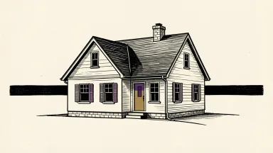 PulteGroup coverage initiated with a Hold rating: a completed suburban house stands on level ground against a steady horizontal line.