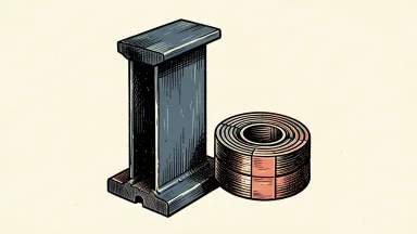 Commercial Metals expects healthy operating performance, depicted by a steel I-beam and a coil.