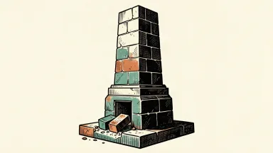 Canary Wharf Finance II notes remain stable after a reserve release: a solid stone pillar stands firm as small blocks are removed from its base.