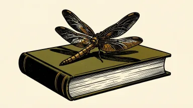 Dragonfly Energy Holdings Corp. is represented by a dragonfly on a closed book, symbolizing a halt pending news.