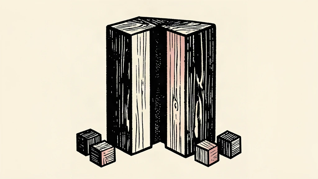 A large, singular wooden block towers over a collection of smaller, discarded blocks to represent a shift toward flagship locations.