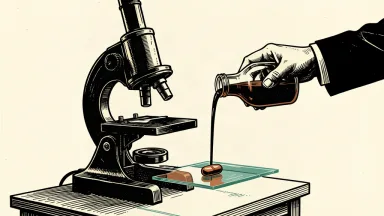 An editorial illustration showing a microscope examining a single pill while a hand pours funding into the research slide.