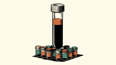 Guardant Health Shield blood test tube towers over smaller stool test containers, showing superior screening adherence.