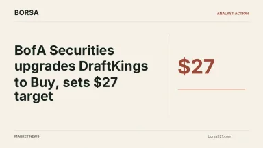 BORSA news cover: BofA Securities upgrades DraftKings to Buy, sets $27 target