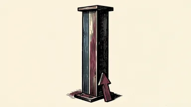 Commercial Metals' outlook is shown as a steel I-beam with a small upward arrow at its base.