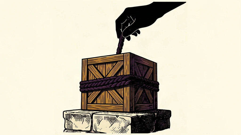 An editorial illustration showing a heavy shipping crate being pulled slightly upward by a rope, representing the incremental rise in wholesale prices.
