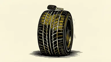 AutoNation appoints Mark Stewart to board; a tire with a car key on top represents his role as Goodyear CEO.