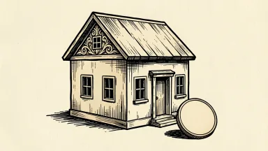 A house shape with a coin beside it represents a lowered price target for Better Home & Finance.