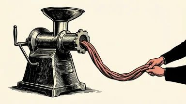 Darling Ingredients sells its CTH sausage casings business: a long coil of casing is pulled away from an industrial grinder by anonymous hands.