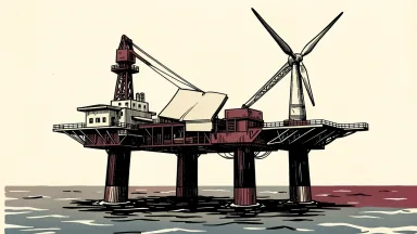 Cadeler insider transaction disclosure: a large offshore wind turbine installation vessel with raised jack-up legs floats on a calm sea beside a sealed document.